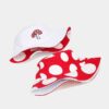 O1CN01AX2tyM2AbGtkwszn5_2496528221-0-cib Wholesale Cotton Red and White Mushroom Pattern Reversible Bucket Hat
