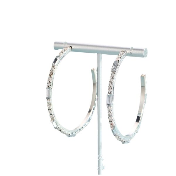 Wholesale C-shaped Diamond Earrings
