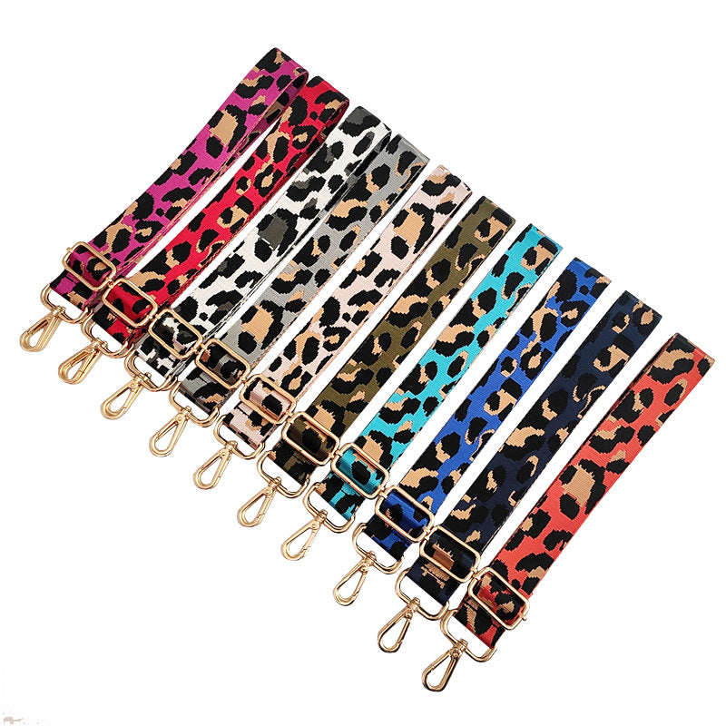 Wholesale Nylon Colorful Leopard Print Adjustable Shoulder Straps