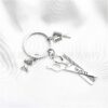 Wholesale Scissors Hair Dryer Comb Alloy Keychains