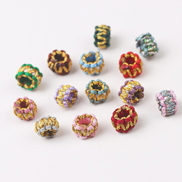 Wholesale Wreath Ring Hand Made 8MM Nylon Beads