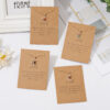 Wholesale Birthstone Month December Star Pendant Paper Card Alloy Necklaces
