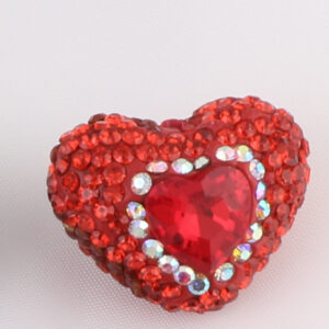 Christmas red peach heart western region Red Main Stone
