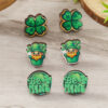 Wholesale St. Patrick's Day Wooden Set Earrings