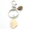 Wholesale New Creative Sunflower Leaf Keychain