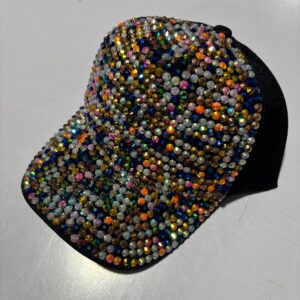 Black hat colorful diamond / Adjustable