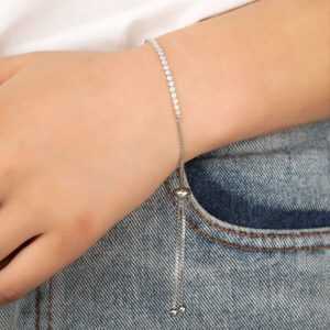 Wholesale Telescopic Rhinestone Claw Chain Adjustable Alloy Bracelet
