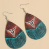 O1CN01AidhXj1qyMbgz7wEn_2206372095564-0-cib Wholesale Western Style Retro Water Drop Shaped Tassel Cow Head Earrings