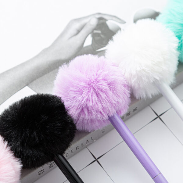 Wholesale Fur Ball Ballpoint Pen
