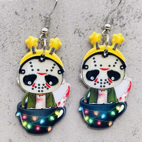 O1CN01AjVOwN2CFrd0VbtgJ_2207539588445-0-cib Wholesale Halloween Ghost Doll Acrylic Pendant Earrings