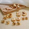 Wholesale Irregular Gold Stainless Steel Earrings