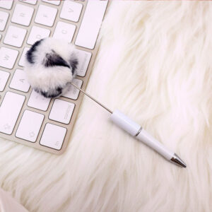 Black and white leopard print (white pole)