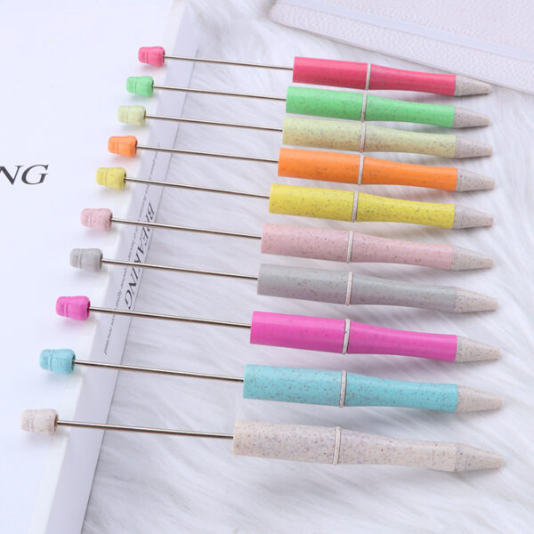 O1CN01Ammo482JfhOkXKi6i_3895819449-0-cib Wholesale Beadable Pen Environmentally Friendly Wheat Straw Material DIY Beadable Pens