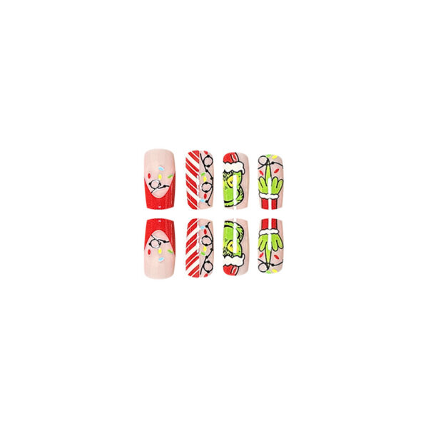 Wholesale Plastic Christmas Bow Fake Nails