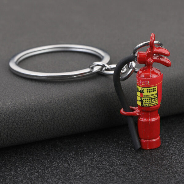 Wholesale Creative Alloy Mini Fire Extinguisher Three-dimensional Funny Keychain