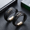 O1CN01ApU7G51w2YIa4ygHn_3192076250-0-cib Wholesale Vintage Personalized Magnetic Buckle Men's Leather Bracelet