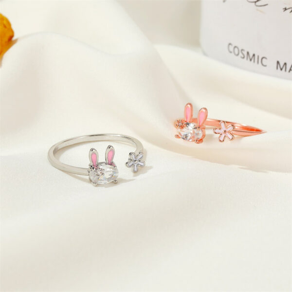 O1CN01ApcDpE27QKX5XNPoI_1116277791-0-cib Wholesale Bunny Flower Easter Copper Rings