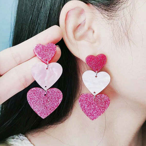 Wholesale Love Acrylic Earrings