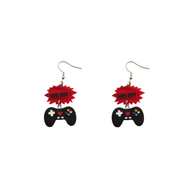 Wholesale Game Controller Creative Earrings Acrylic