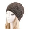 Wholesale Autumn and Winter Hemp Pattern Single Layer Wool Knitted Acrylic Hat