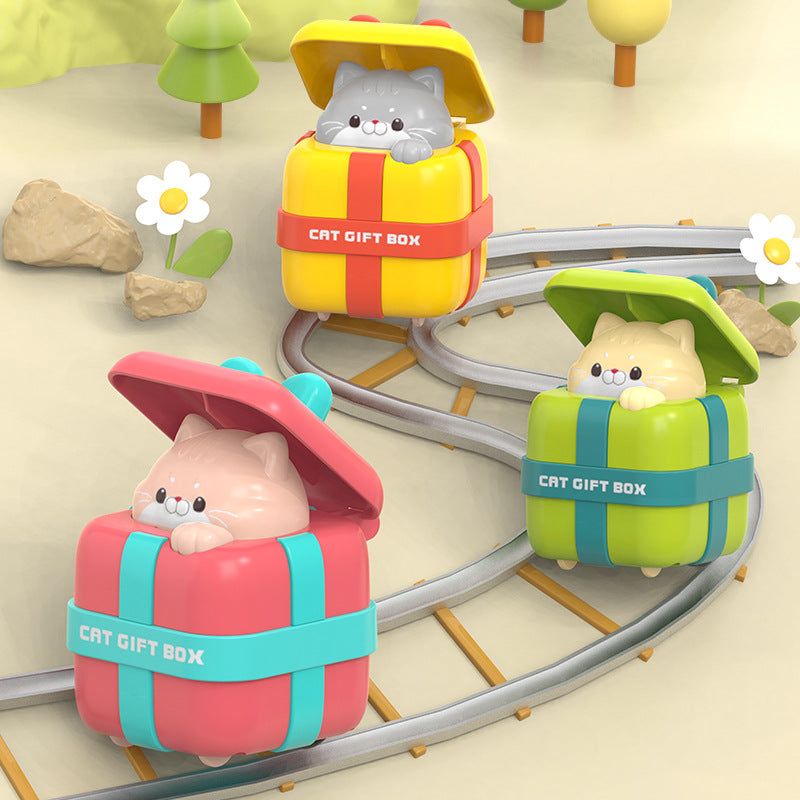 Wholesale Cat Push Toy Car Creative Cartoon Inertia Pull Back Car Chilen's Toys