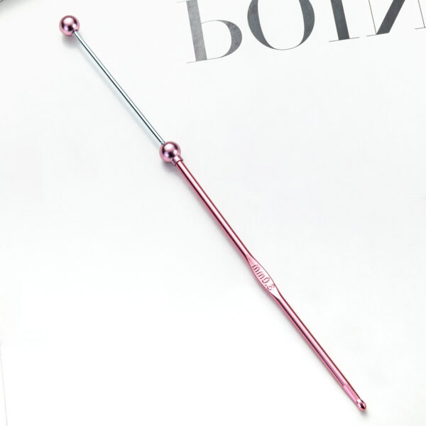 Wholesale 3mm Single Head Knitting Crochet Beaded Metal Crochet Sweater Wool Needle
