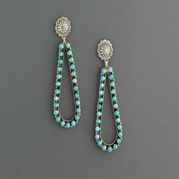 O1CN01AvMkd11qyMRrmWx0L_2206372095564-0-cib Wholesale Vintage Water Drop Hollowed Out Inlaid Turquoise Alloy Earrings