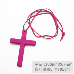 Rose red cross + rose red velvet rope