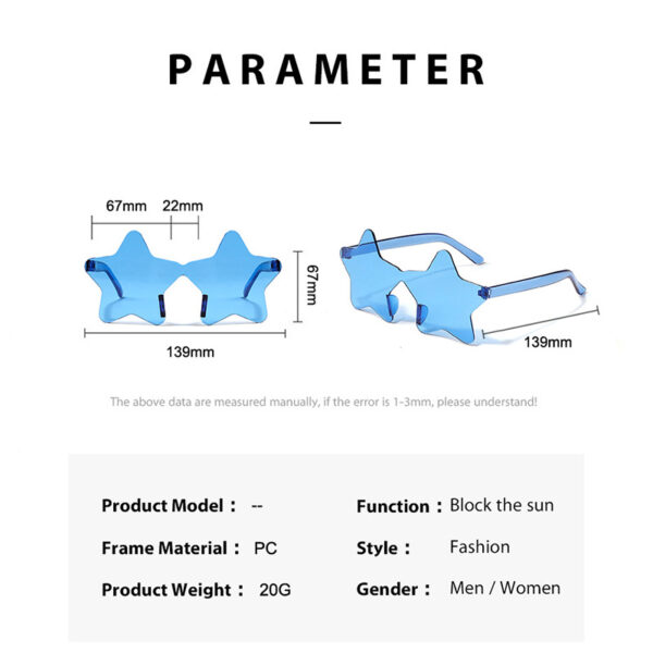 Wholesale PC Star Sunglasses Integrated Frameless Sunglasses
