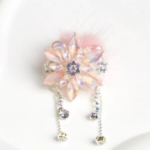 Pink / Handmade 07-Snowflake Mink Hair