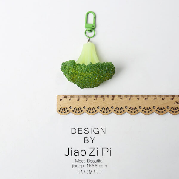 Wholesale Imitation Food Toy Fried Chicken Vegetable Plastic Keychain