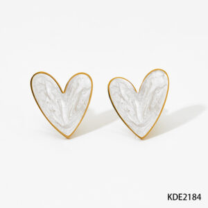 White earrings KDE2184