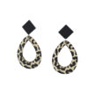 Wholesale Leopard Zebra Vintage Wood Earrings