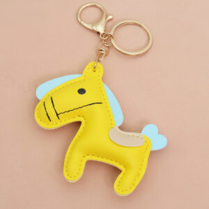 Mouth sewn horse yellow