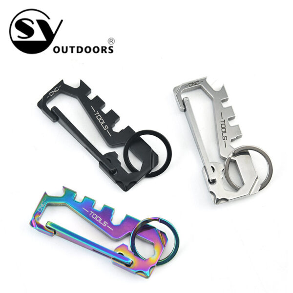 Wholesale Stainless Steel Outdoor Mountaineering Keychain