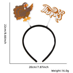 turkey letter spring headband / Free size
