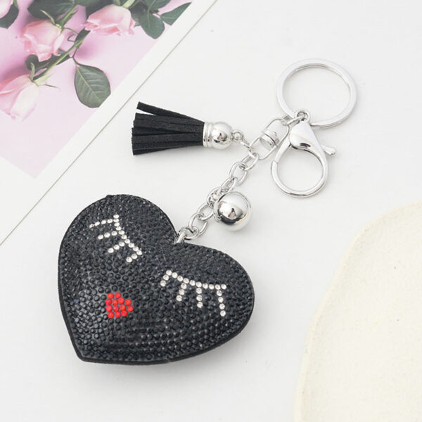 Wholesale Valentine's Day Creative Love Expression Hot Diamond Keychain