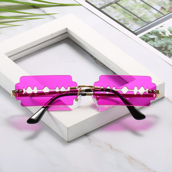 Wholesale PC Colorful Hollow Frameless Sunglasses