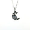 Wholesale Moonstone Moon Pendant Alloy Necklace