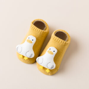 Mushroom boat Socks-yellow duck / S code (suitable for foot length 9-12cm)
