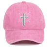 Wholesale Cross Embroidered Cotton Baseball Caps