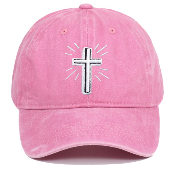 Wholesale Cross Embroidered Cotton Baseball Caps
