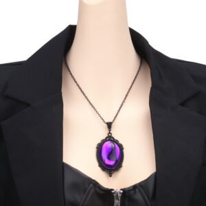 Purple crystal necklace