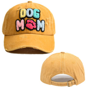 Yellow-DOG MAMA / free size (58CM adult adjustable)