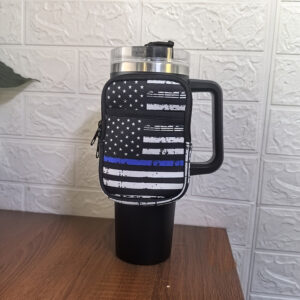 Blue single stripe / Double pocket