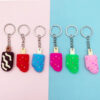 Wholesale Candy Color Ice Cream Soft Gel Keychains