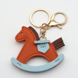 Little wooden horse orange lychee pattern
