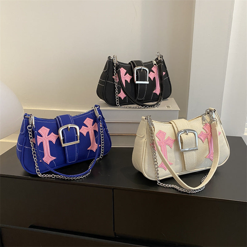 Wholesale Canvas Shoulder Crossbody Underarm Small Square Bag