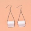 Wholesale Creative and Interesting Simulated Toilet Paper Earrings