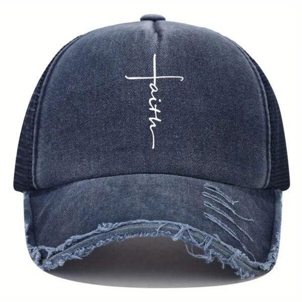 O1CN01BEA2F221gStBa5Aae_2851097014-0-cib Wholesale Printed Faith Torn Baseball Cap